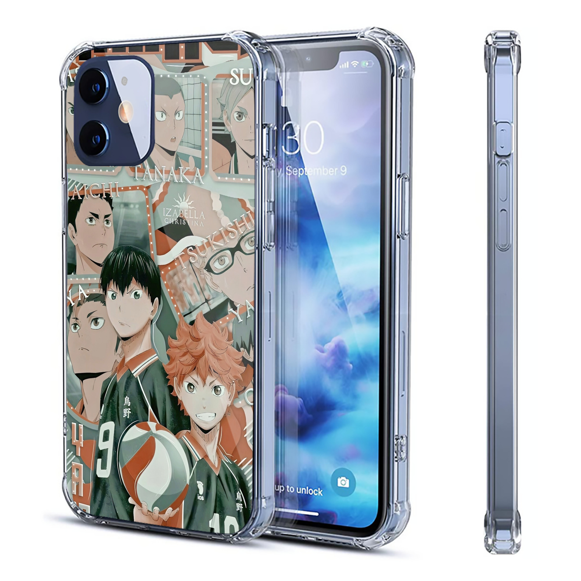 （画像用） ハイキュー!! Haikyu!! 【iPhone 12シリーズ対応】透明スマホケース（クリアソフトケース）